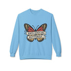 Anti-Social Butterfly Crewneck Sweatshirt | Funny Gift, Casual Wear, Graphic Sweatshirt, Cozy Loungewear, Unique Design