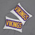 Vikings Throw Pillow - Purple & Gold Football Fan Cushion, Game Day Home Décor, Gift for Sports Lovers, Team Spirit