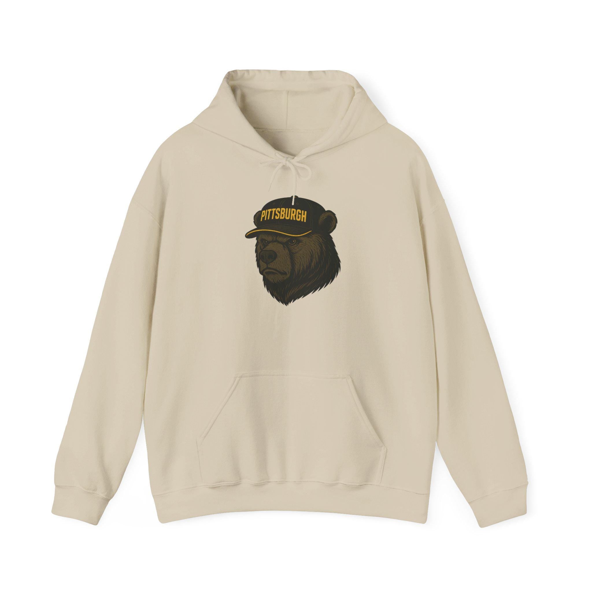Pittsburgh "Here We Go Steelers" Hoodie - Bear Mascot - Pittsburgh Football
