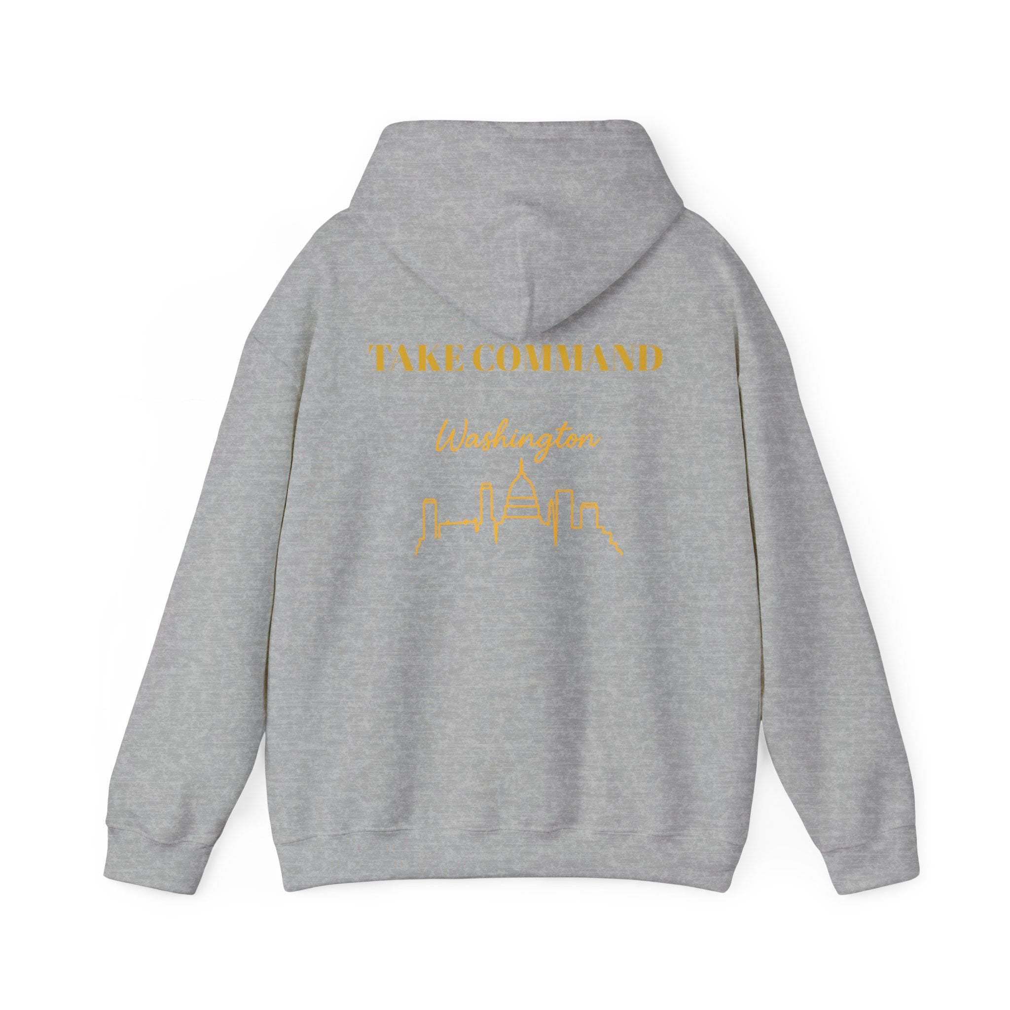 Washington "Take Command" Hoodie - Hog Mascot - Washington Football
