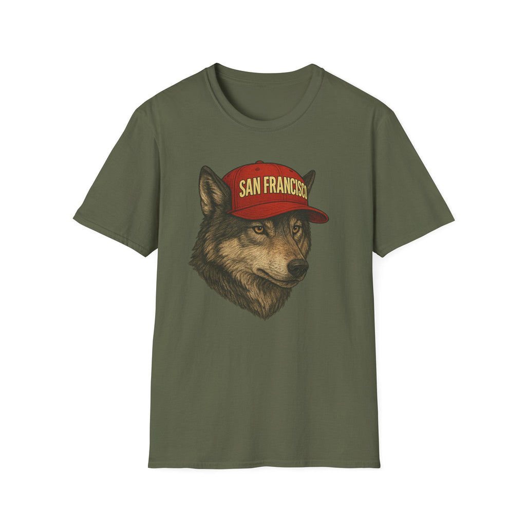 San Francisco 49ers -Niners Empire Strong- T-Shirt - Wolf Mascot - Fan Sirt