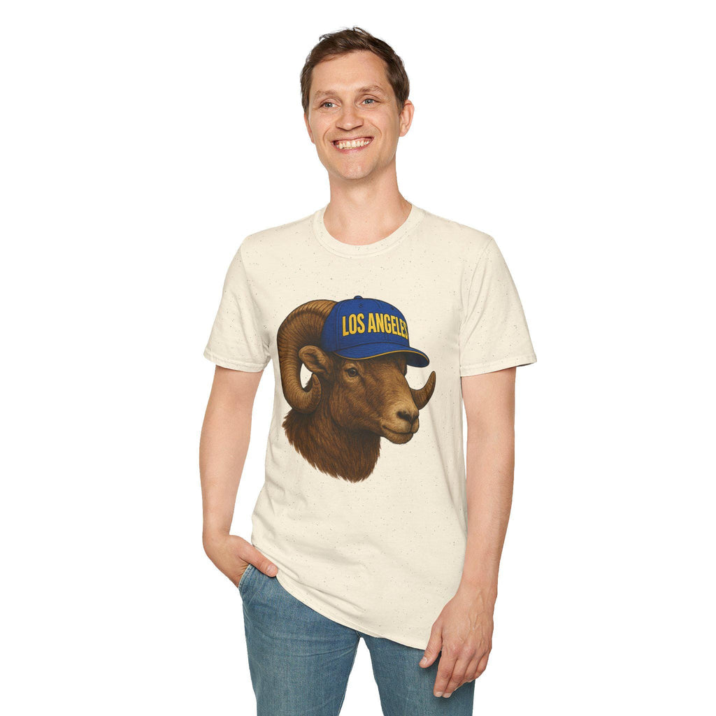 Los Angeles Rams -Fear the Horns- T-Shirt - Ram Mascot - LA Ram Graphic Tee,