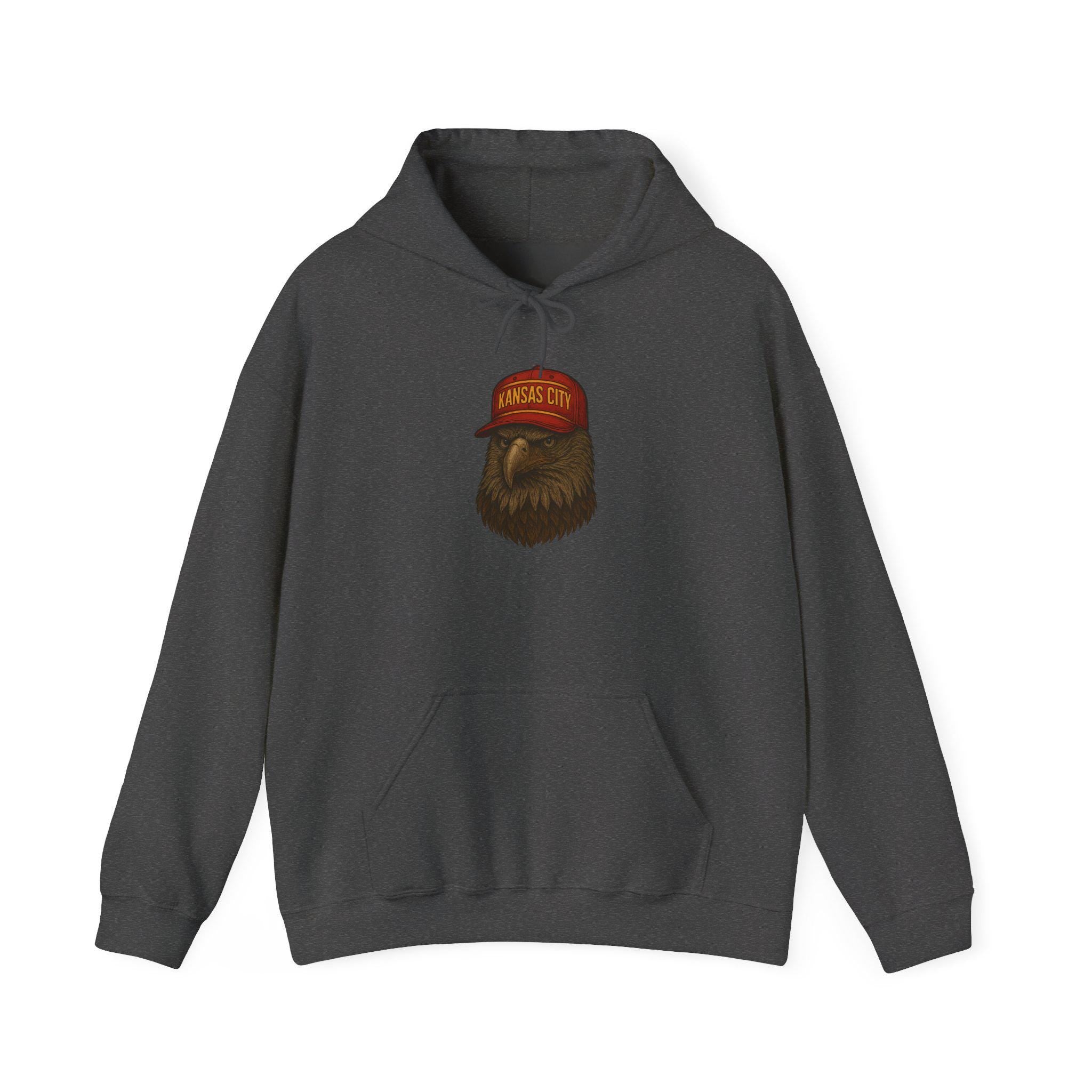 Kansas City "Red Kingdom" Hoodie - Eagle Mascot - Kansas City Football